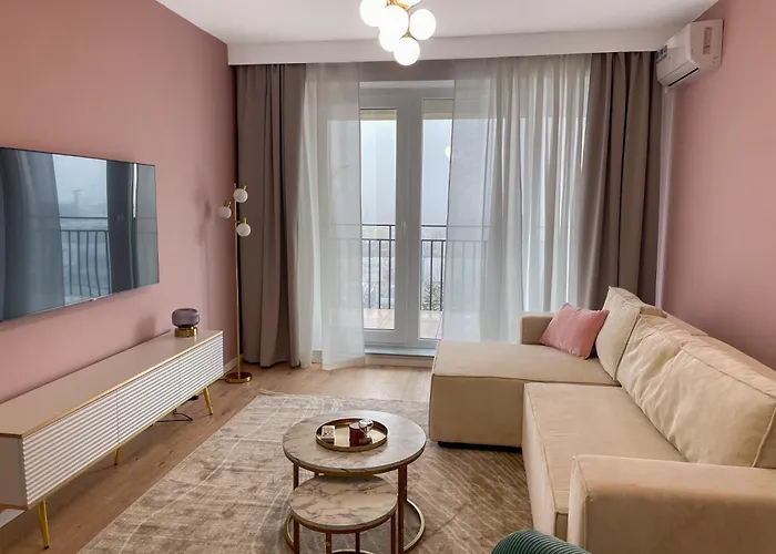 Cozy Cityscape Blush Pink, Cozy Modern Apartament *
