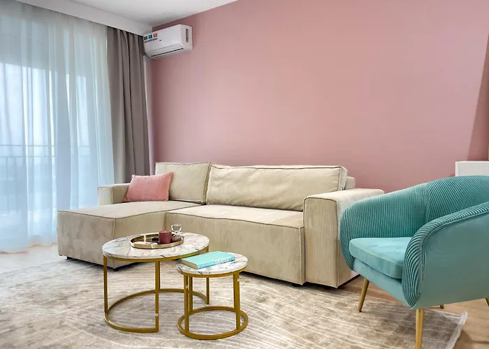 Apartament Cozy Cityscape Blush Pink, Cozy Modern *