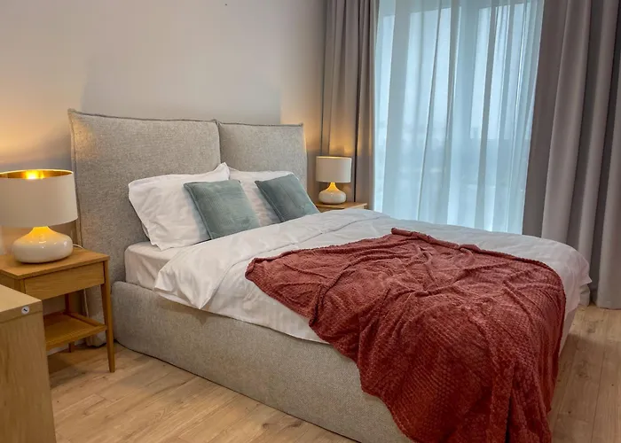 Apartment Cozy Cityscape Blush Pink, Cozy Modern